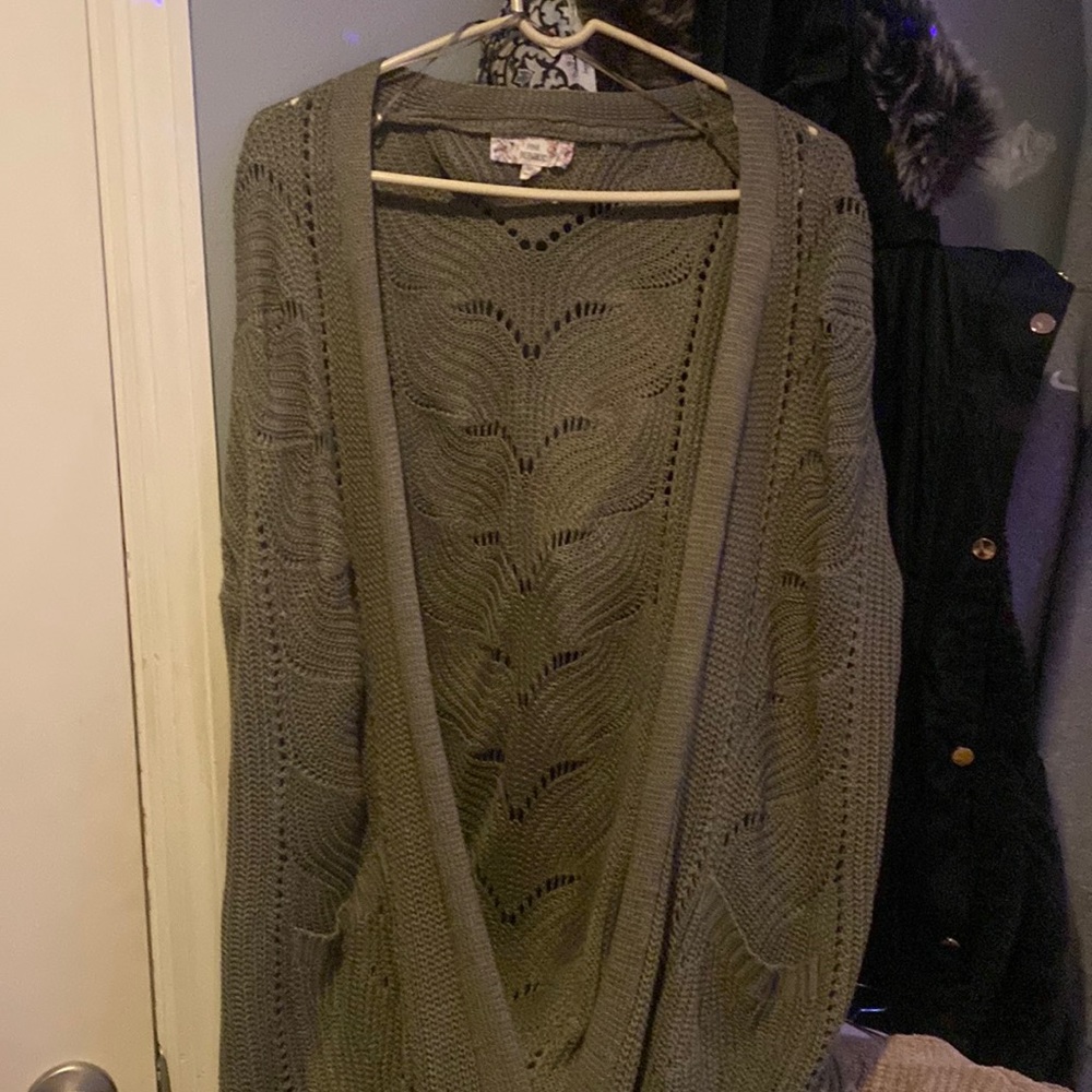Green Cardigan